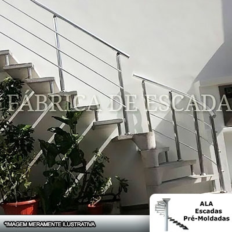 Comprar Escada Interna com Corrimão Jardim Aracília - Escada Interna Residencial