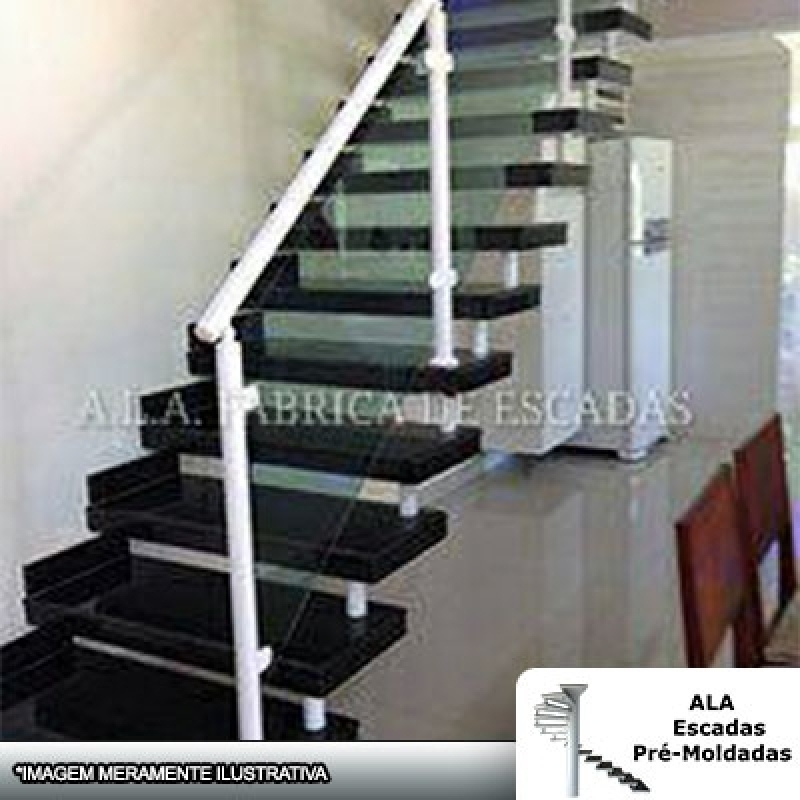 Comprar Escada Interna Moderna Indaiatuba - Escada Interna com Corrimão