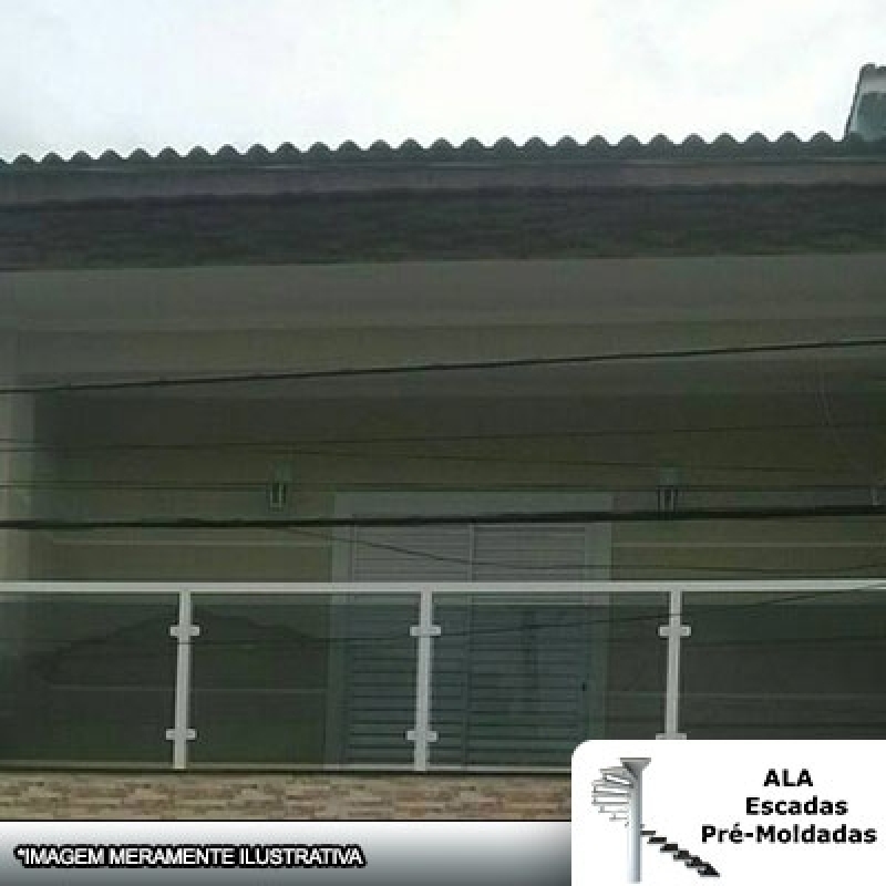 Empresa de Guarda Corpo em Vidro e Alumínio Salesópolis - Guarda Corpo de Vidro para Escada