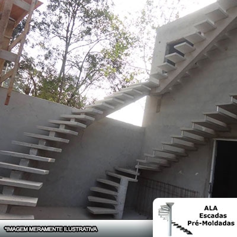 Escada de Espinha de Peixe Salesópolis - Escada Espinha de Peixe Concreto