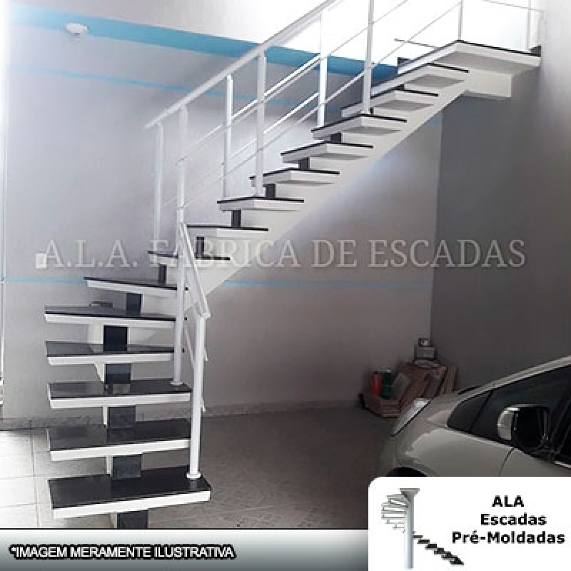 Escada Escama de Peixe Concreto Valor Indaiatuba - Escadas Espinha de Peixe em Concreto