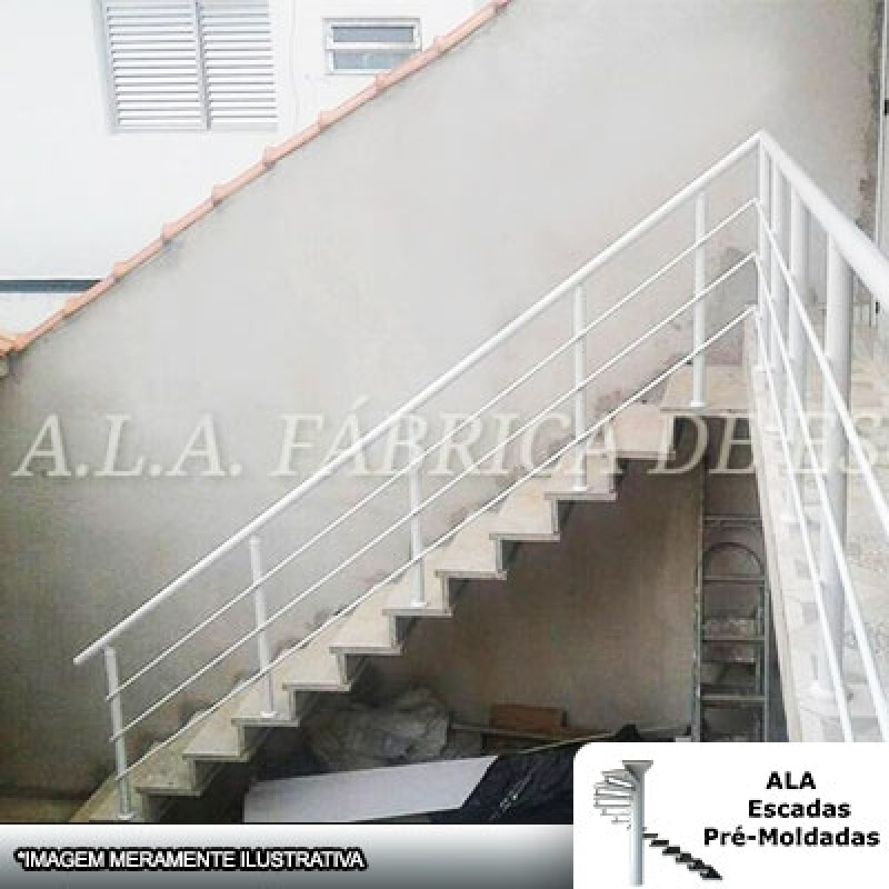 Escada Interna com Corrimão Vila Barros - Escada Interna para Prédio