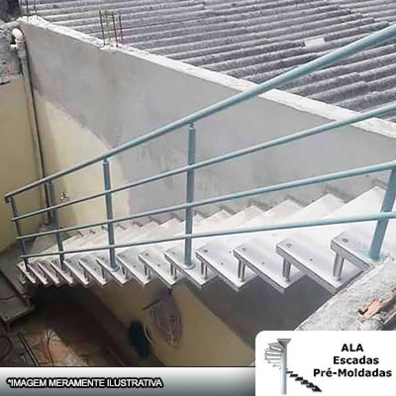 Escada Pré Fabricada em Concreto São Caetano do Sul - Escada Pré Fabricada para Condomínio