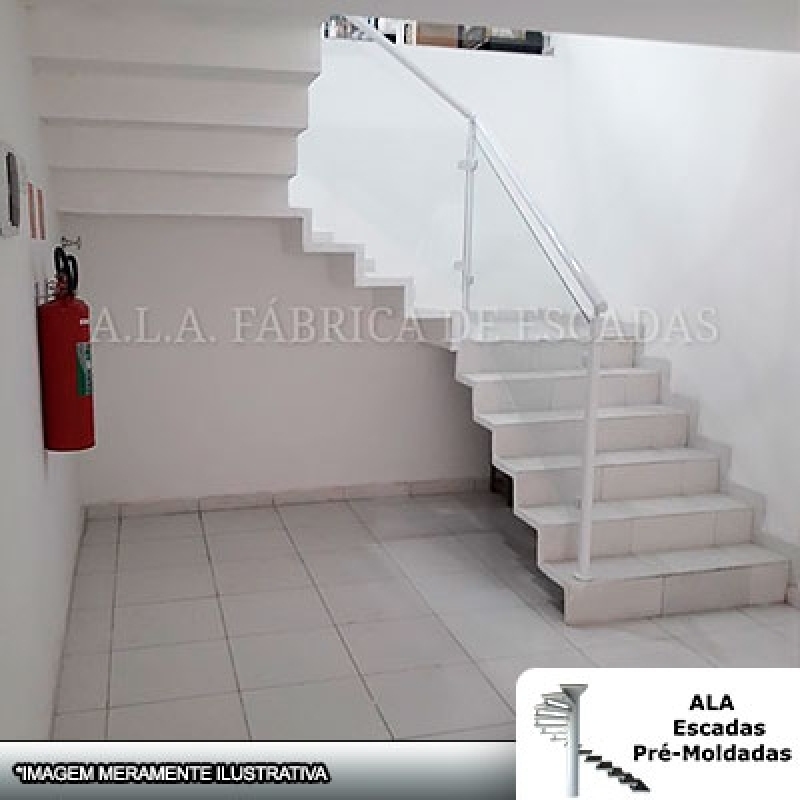 Escadas em U Pré Moldadas Jardim Aracília - Escada em U Viga Central