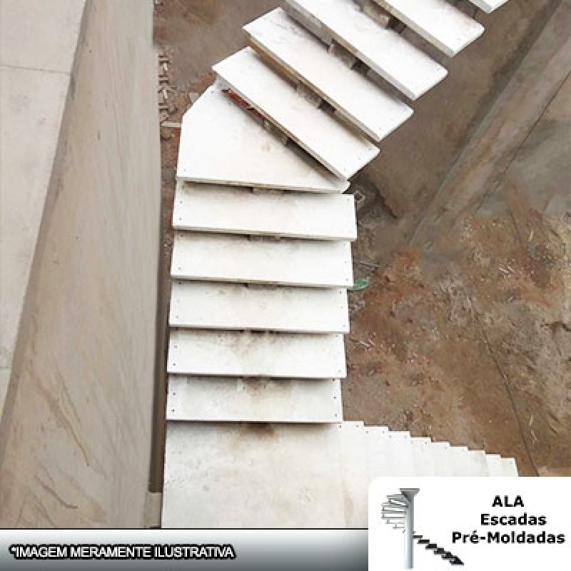 Escadas Espinha de Peixe em Concreto Itapecerica da Serra - Escada Escama de Peixe Concreto