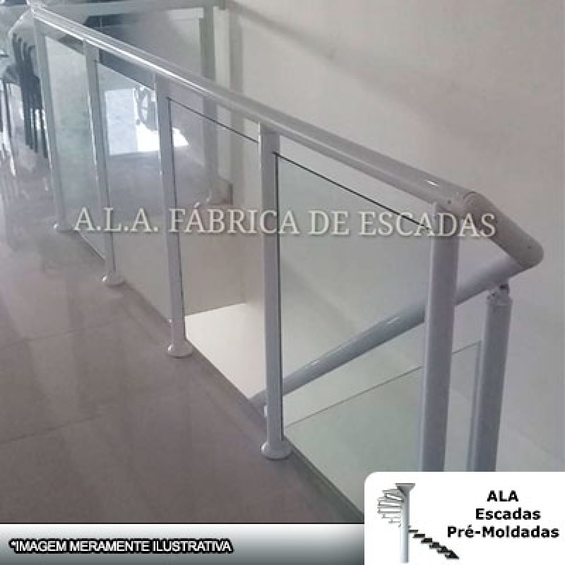 Guarda Corpo em Vidro e Alumínio São Paulo - Guarda Corpo de Vidro Escada
