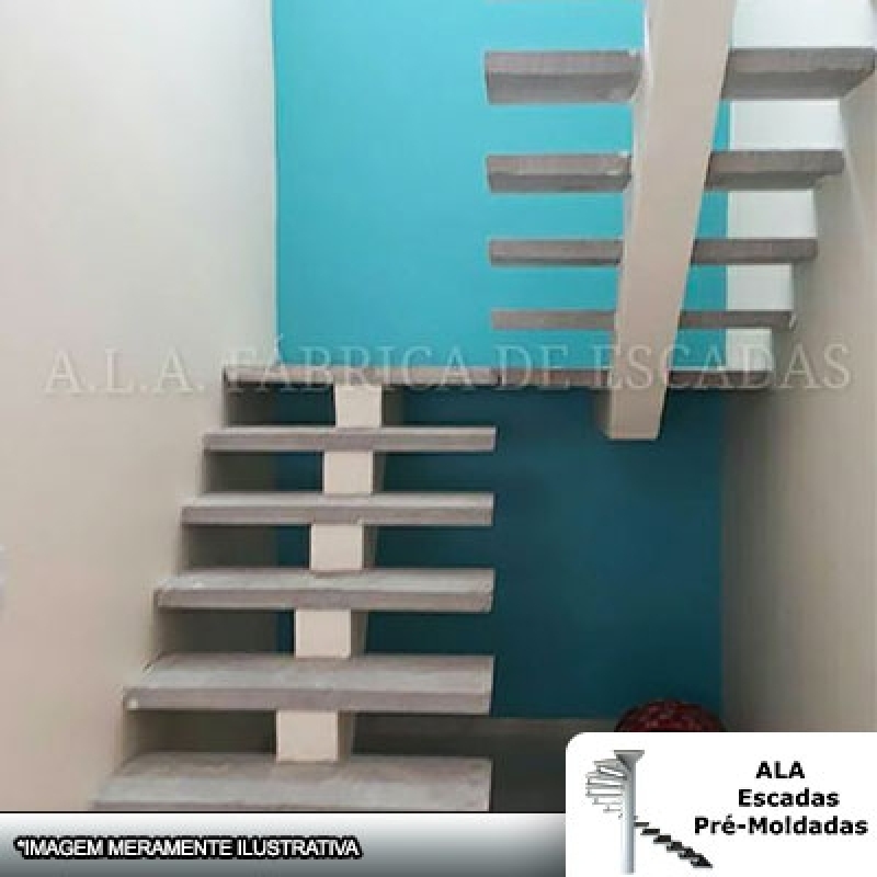 Loja de Escada em U Viga Central Bragança Paulista - Escada em U em Leque