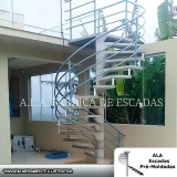 escada caracol com corrimão valores Itapevi